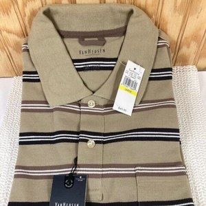 Van Heusen_Polo Shirt_Men's Large_Short Sleeve_Color:Sand Dune_NWT